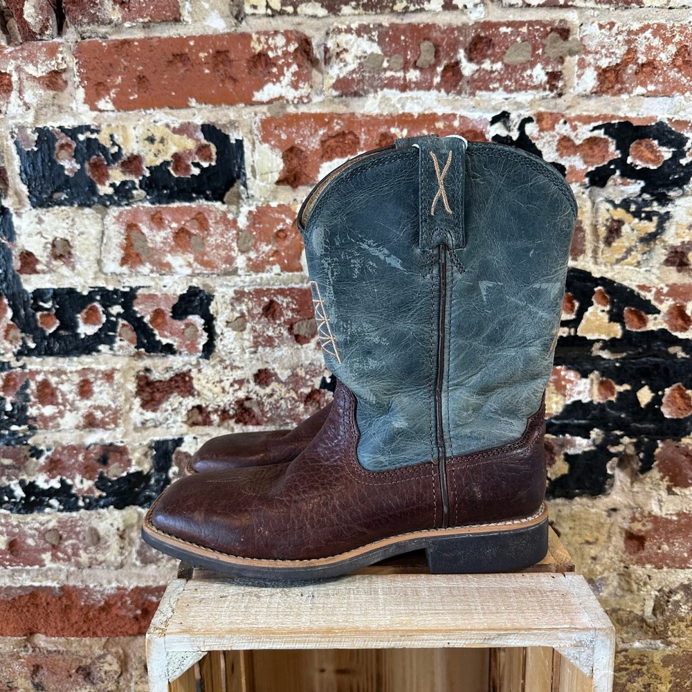 Twisted X Brown Leather Western Boots US 2 Boys Youth